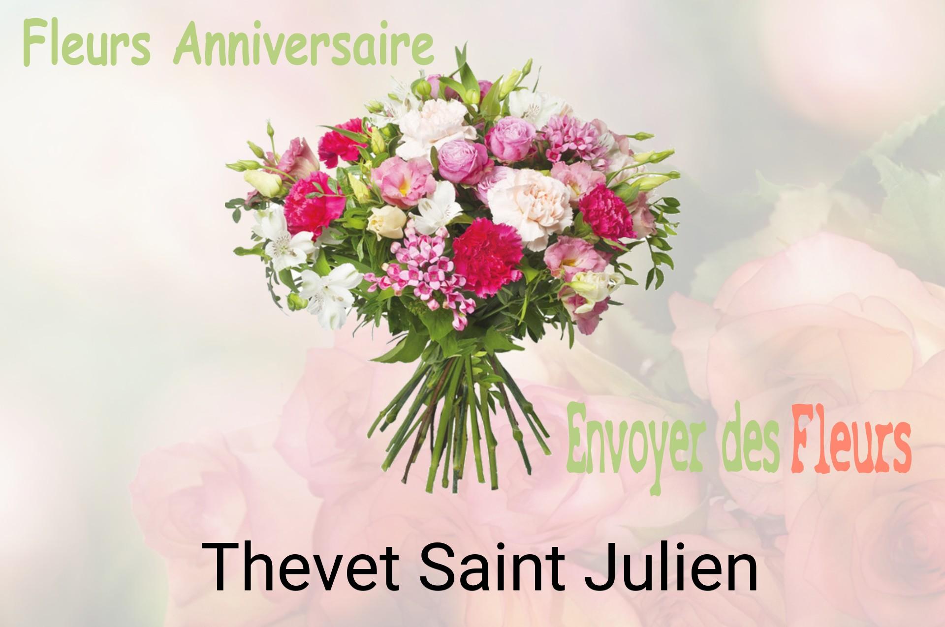 Bouquet de fleurs d’anniversaire livré à Thevet-Saint-Julien