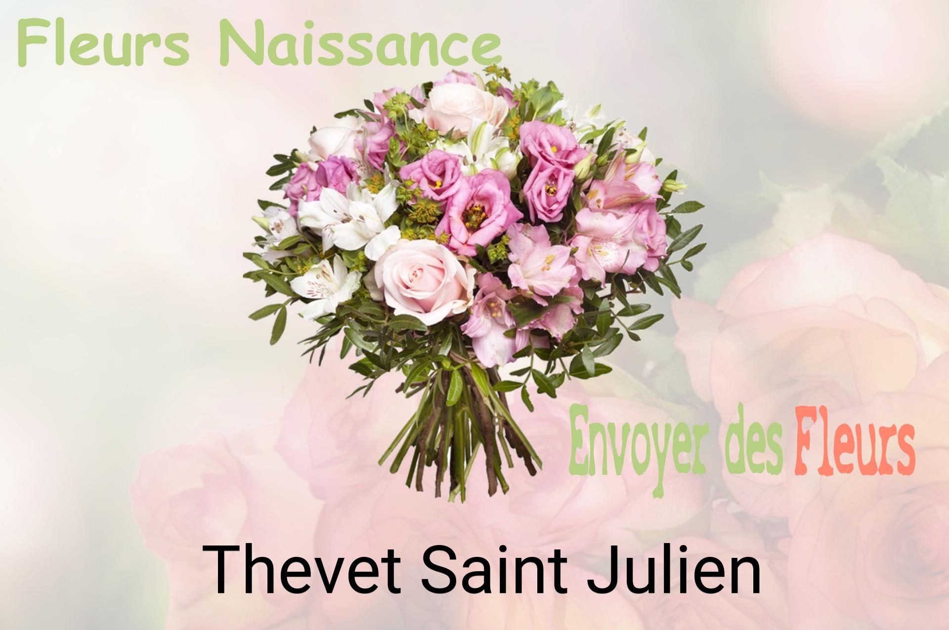 Bouquet de fleurs de naissance livré à Thevet-Saint-Julien